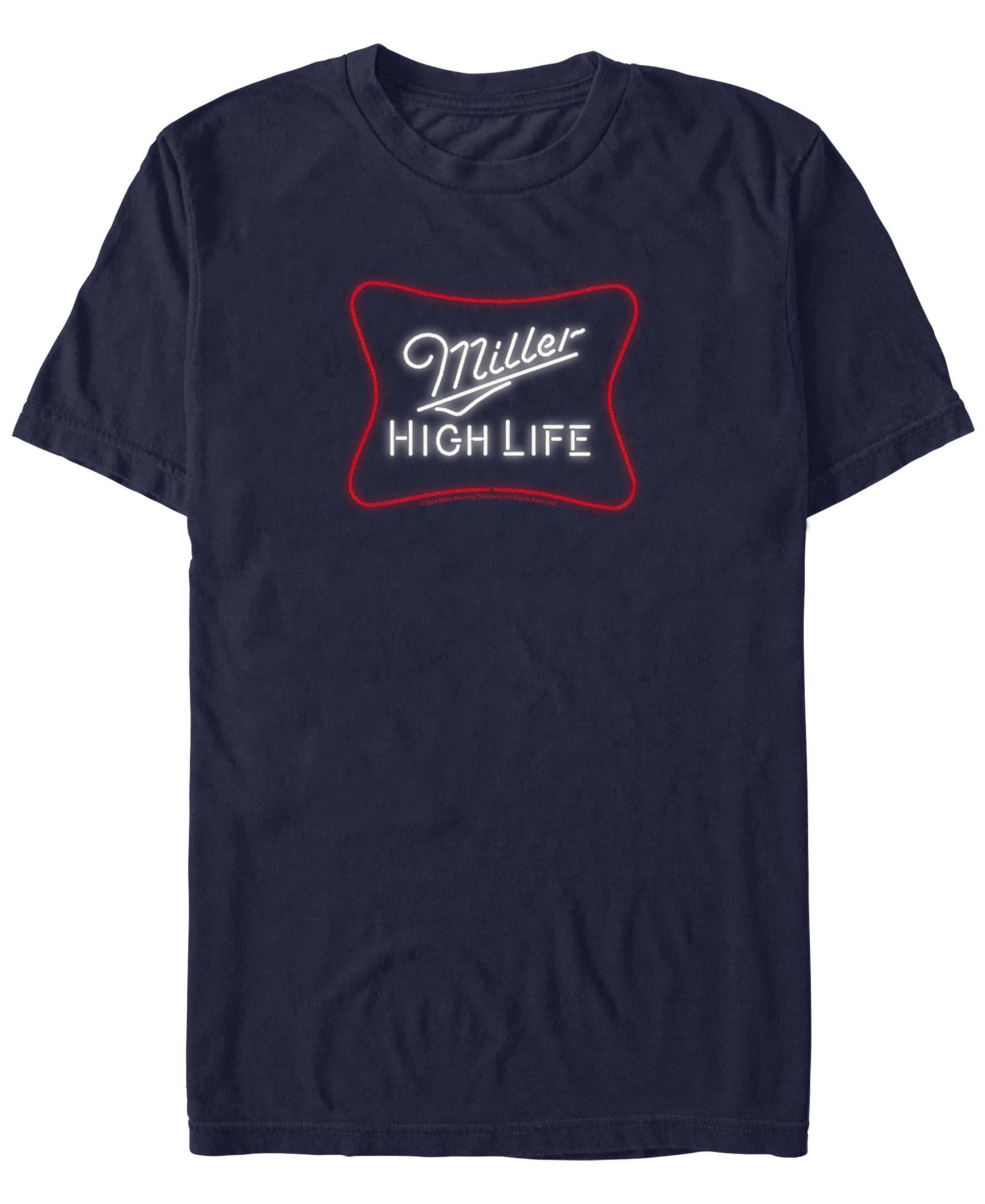 Miller High Life Мужская футболка Lights The Bar с коротким рукавом