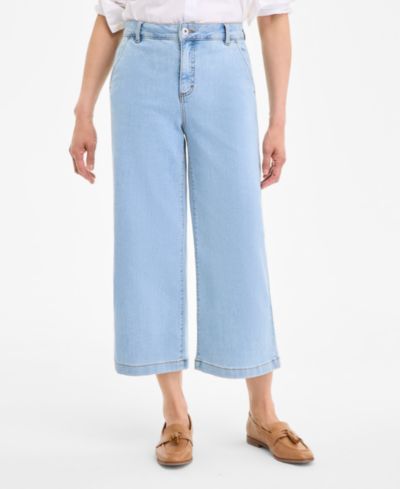 Style & Co Petite джинсы с высокой посадкой и широкими расклешенными штанинами, Petite