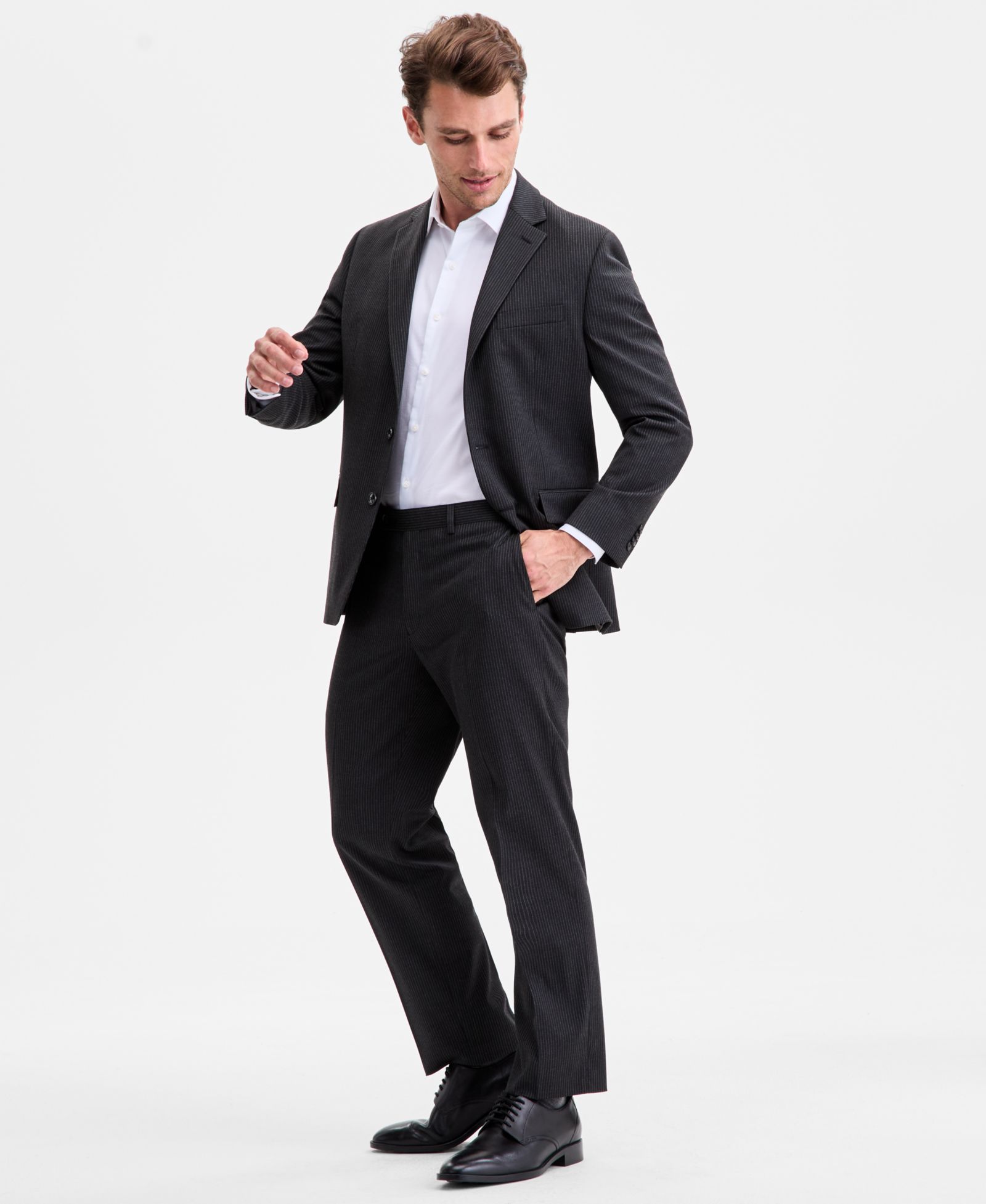 Perry Ellis Portfolio Men's Modern-Fit Nested Fall Suit