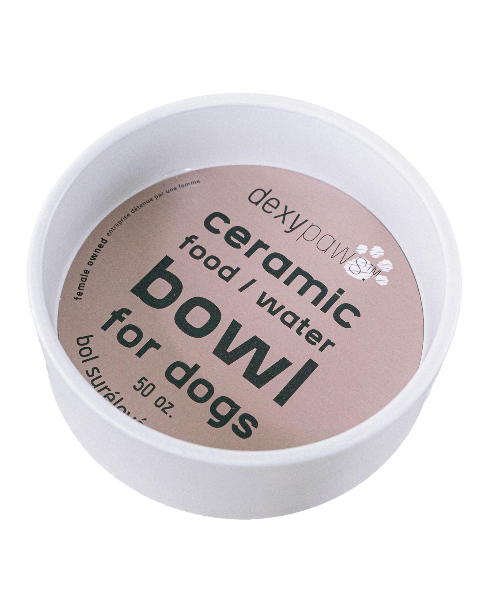 Dexypaws миска для собаки, 50oz, белая