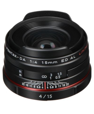 Pentax Smcp-da 15mm f/4 Ed Al Hd Wide-Angle Lens for Pentax K Mount
