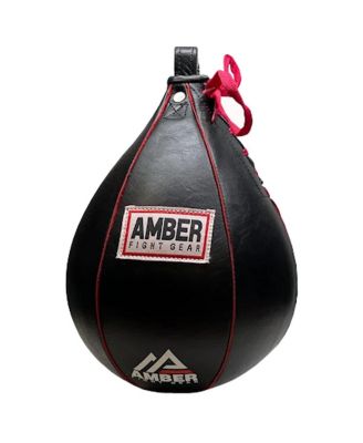 Genuine Leather Speed Bag for MMA, Muay Thai & Boxing, Heavy-Duty Punching Ball for Training, Reflex & Endurance, Reinforced Seams, Fast Rebound