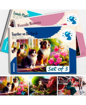 Riverside, platform, animals