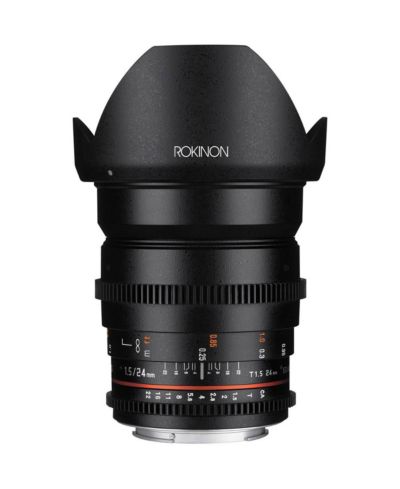 Rokinon 24mm T1.5 Cine DS De-Clicked Aperture Lens for Canon EF Mount