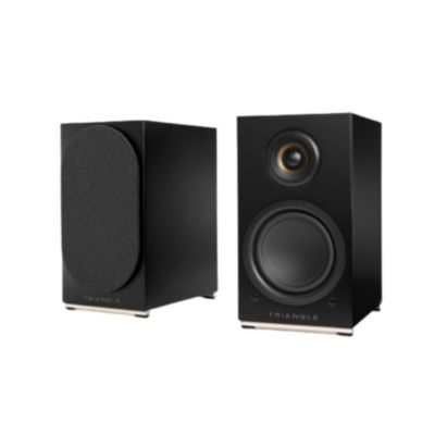 Triangle AIO Twin Powered Turntable-Compatible Bookshelf Speakers, Pair