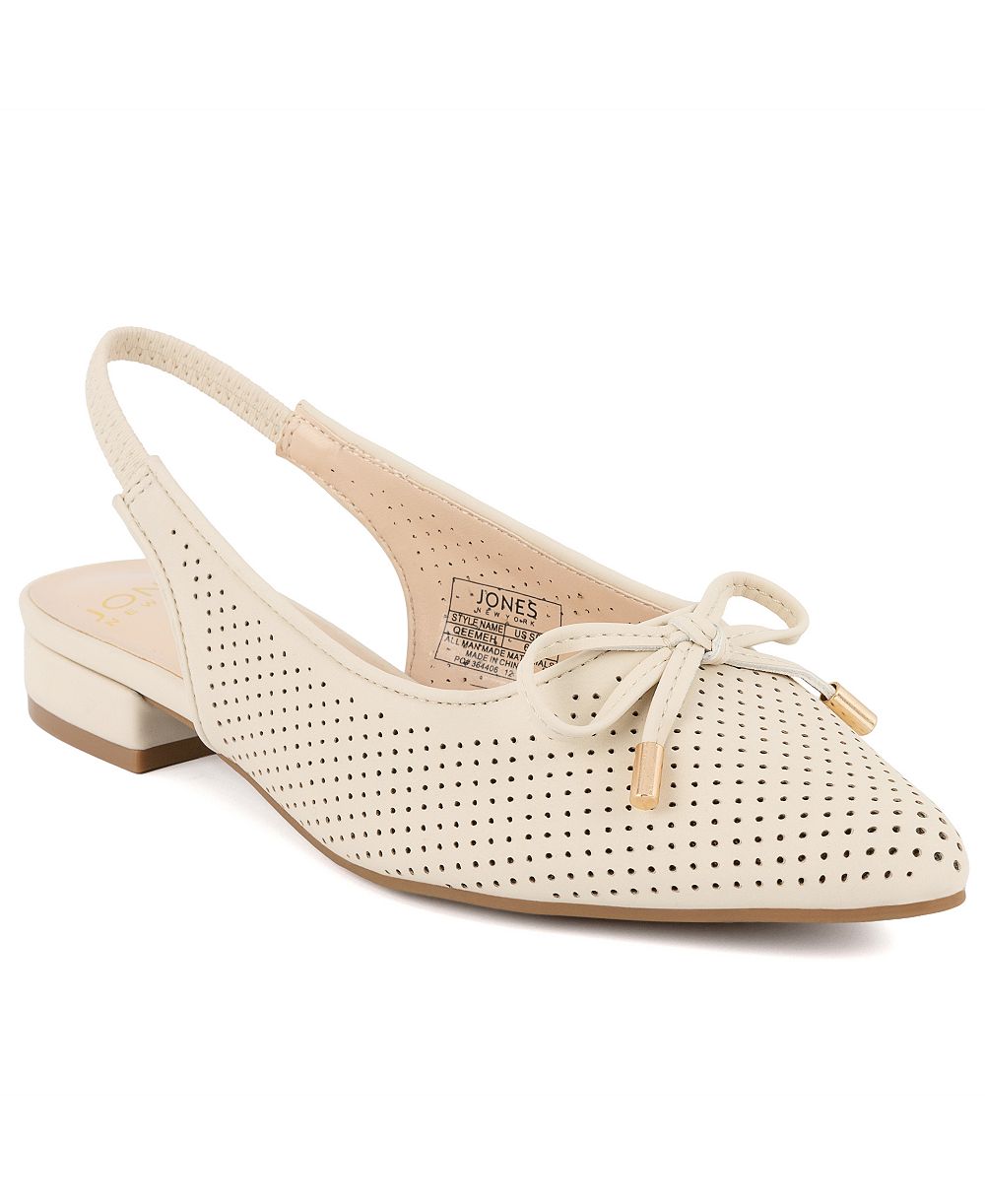 Jones New York Women's Qeemeh Perforated Slingback Flats