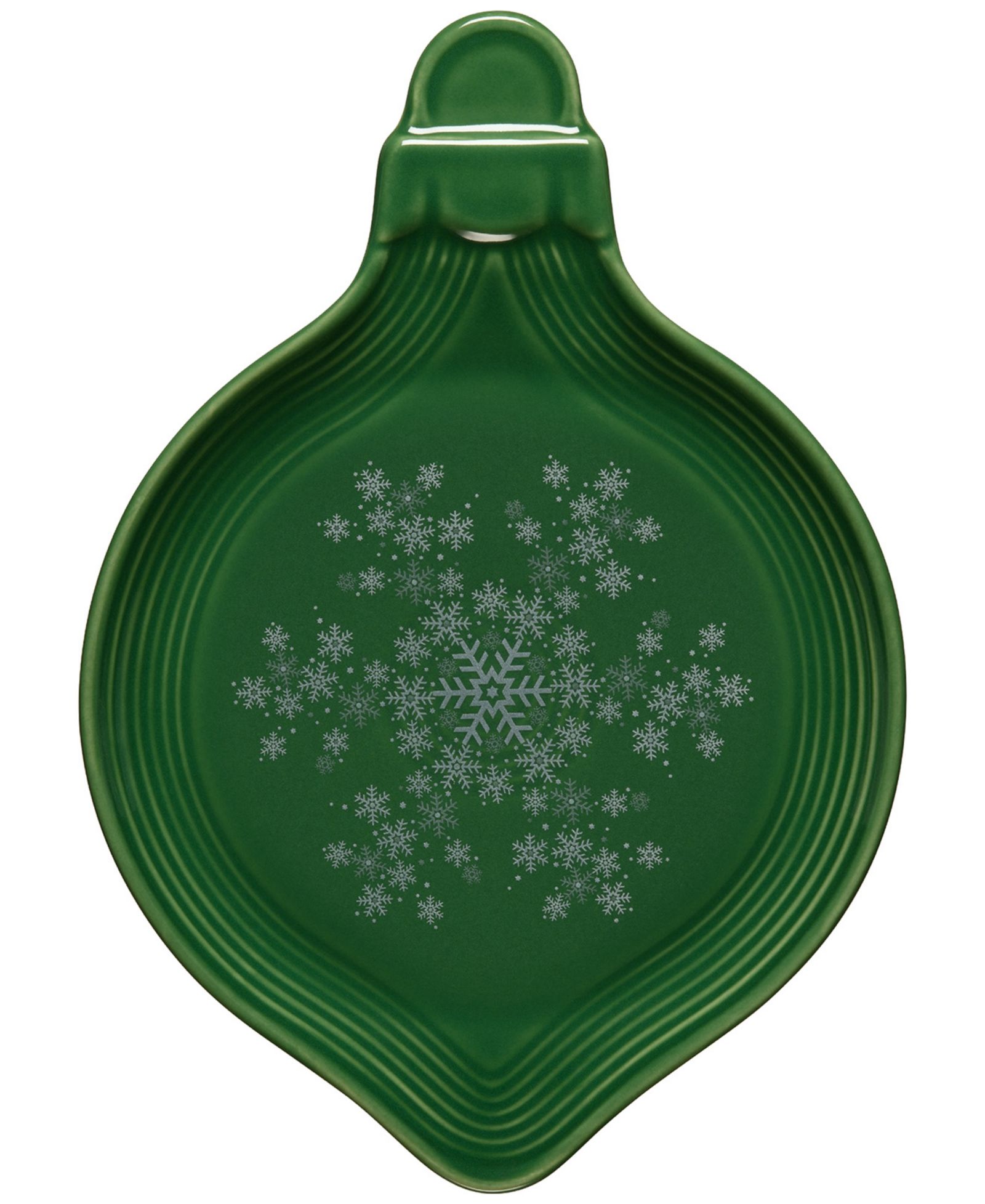 Fiesta Jade Snowflakes Ornament Shaped Plate, Exclusively at Macy's