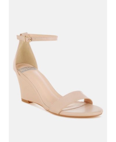 Сандалии Rag and Co Womens Pobora Genuine Leather Slim Wedge Heel