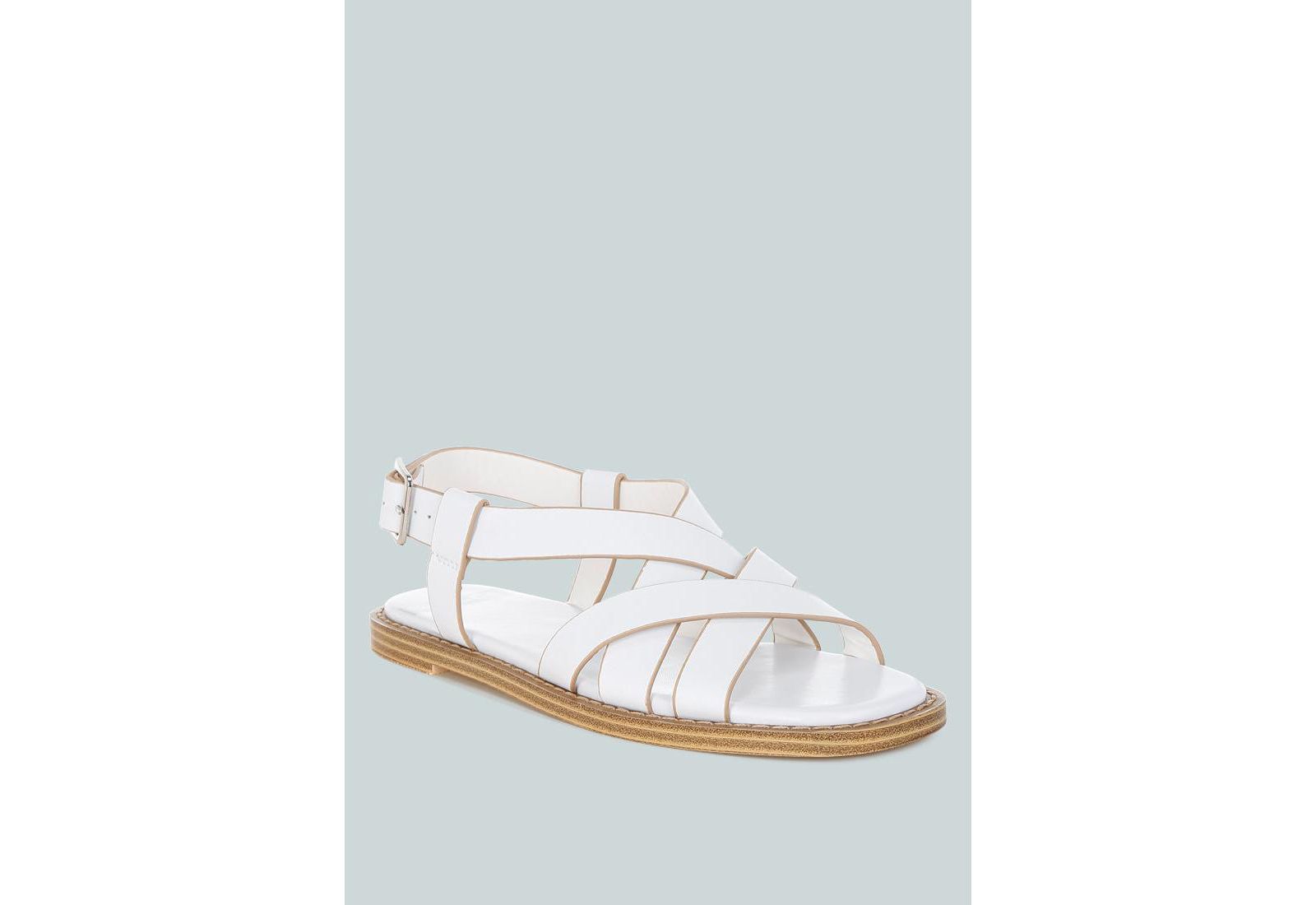 Сандалии-гладиаторы Kapaka Real Leather Flat