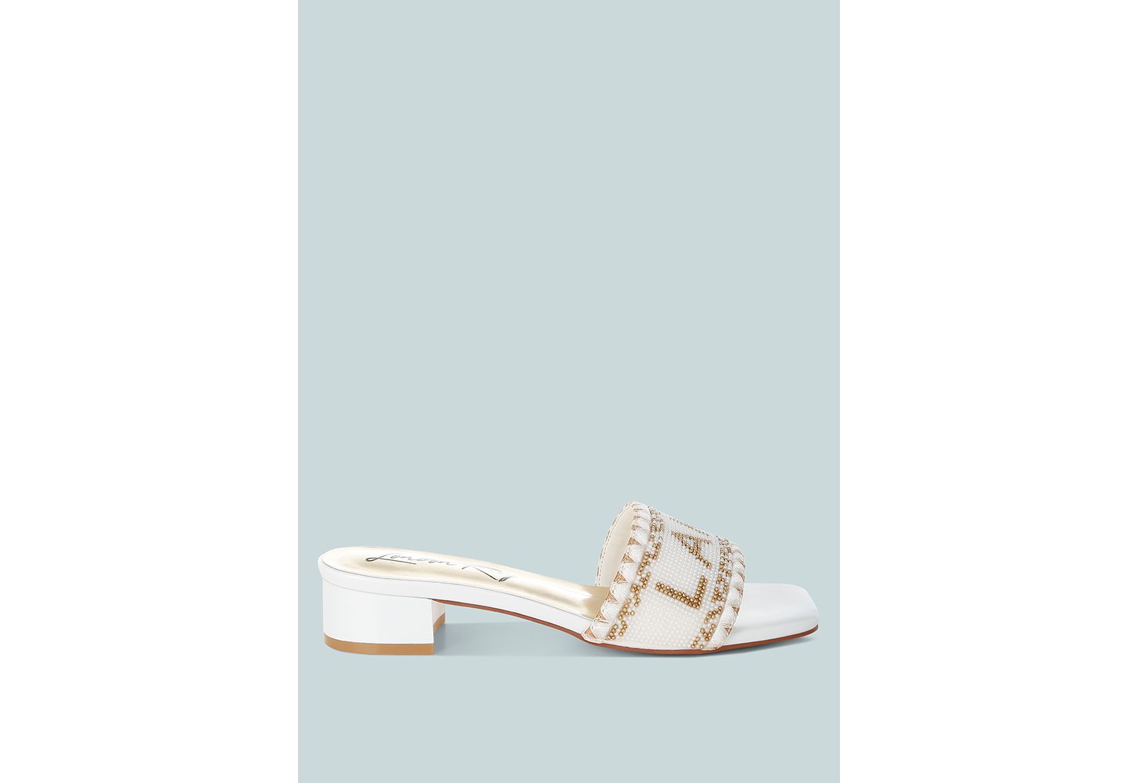 Vacay Babe Lake Como бисерные босоножки slip-on