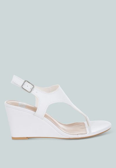 Rag and Co Женские сандалии на платформе с каблуком Wedge Heel из натуральной кожи Wami