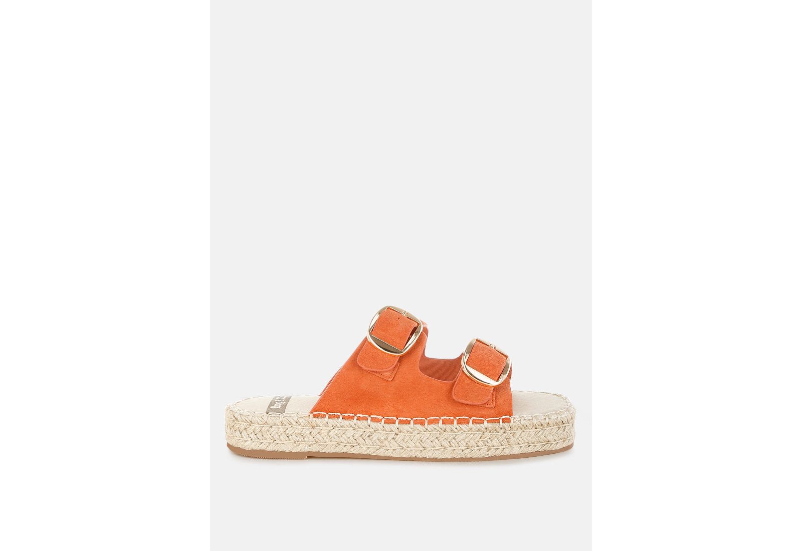 Rag and Co Womens Kuopa Genuine Soft Leather Espadrille Flatform