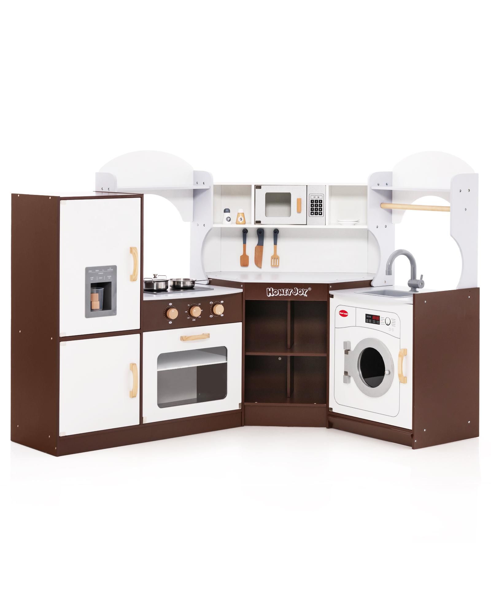 Игровой набор для кухни Corner Kitchen с морозильником, микроволновой печью и раковиной для детей 3+
