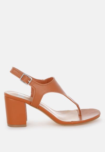 Rag & Co Women's Ann Real Leather Thong Toe Sandals