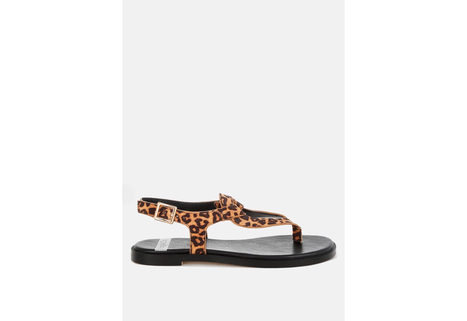Лоферы Rag & Co Womens Venusa Leopard Print Buckled Flats