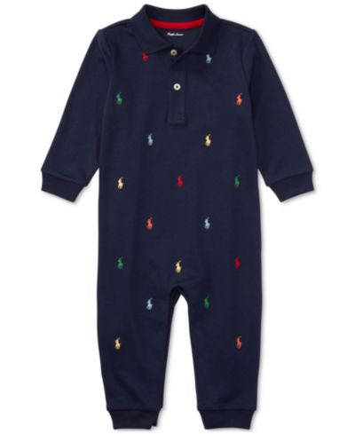 Polo Ralph Lauren детский хлопковый комбинезон Schiffli