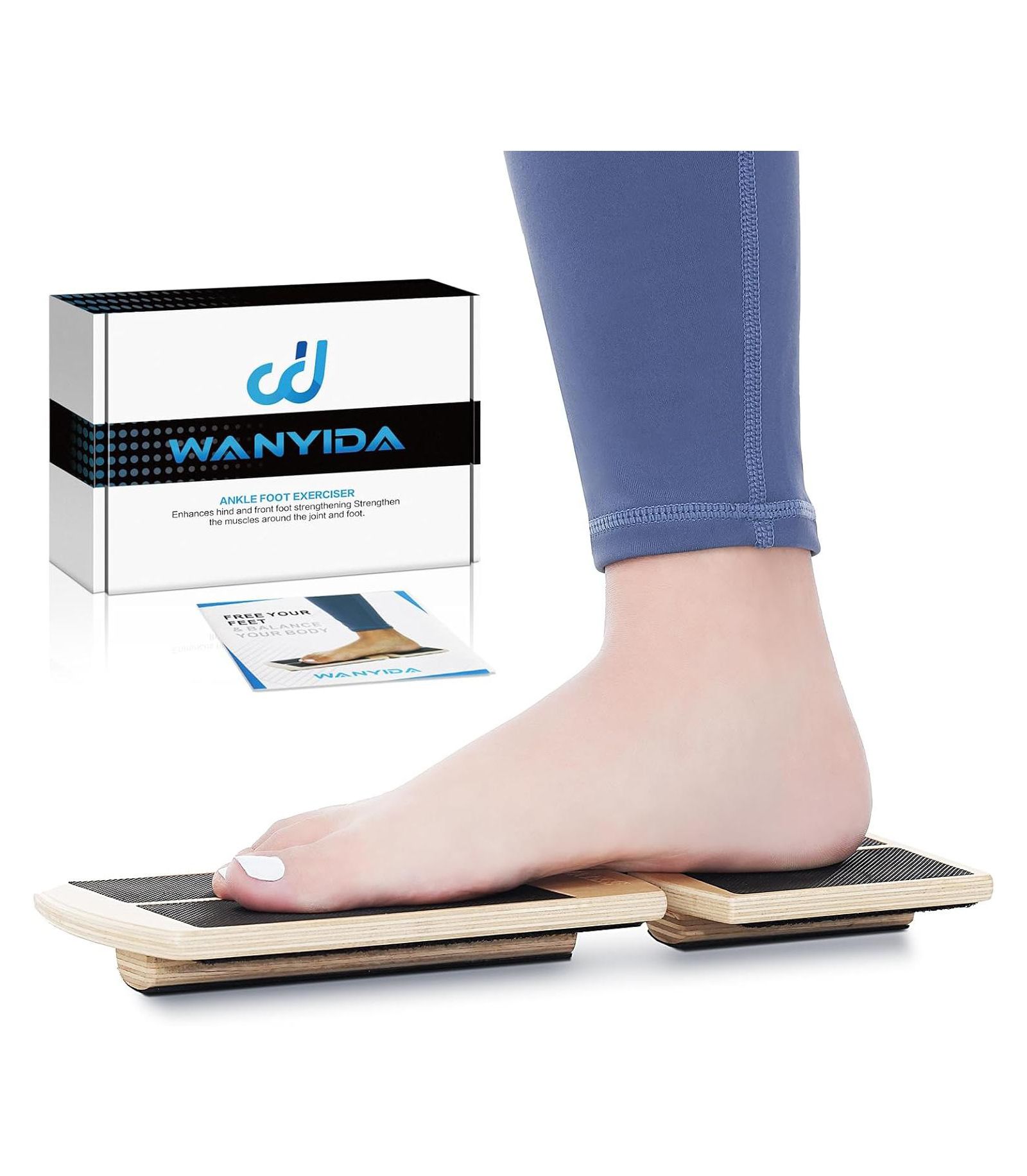Тренажер для укрепления голеностопа JOROTO Single Leg Balance Board, корректор осанки, растяжка стопы при подошвенном фасциите