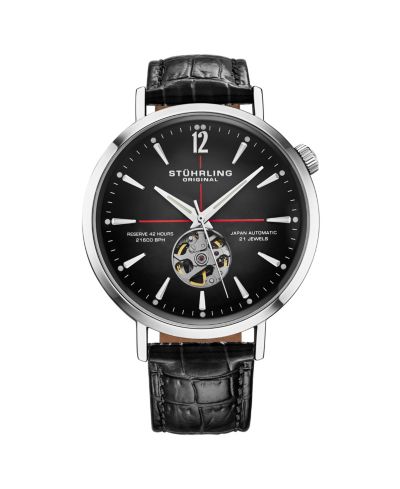 Stuhrling мужские автоматические скелетоновые часы 1021 Quasar 42mm