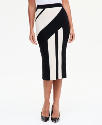 I.N.C. International Concepts Women's Asymmetric-Patchwork Skirt, Macy's Exclusive