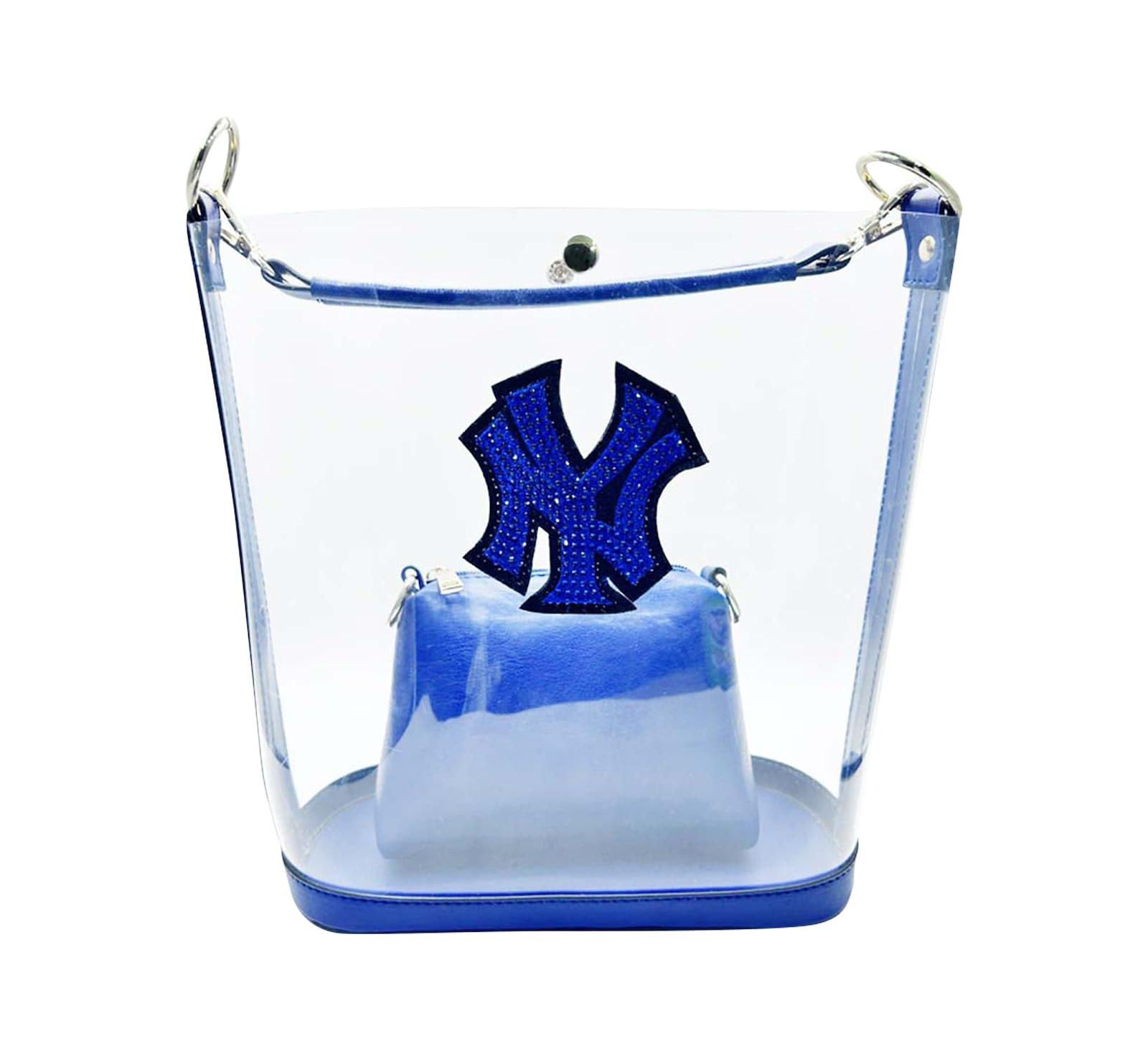 Прозрачная сумочка Cuce New York Yankees Rhinestone