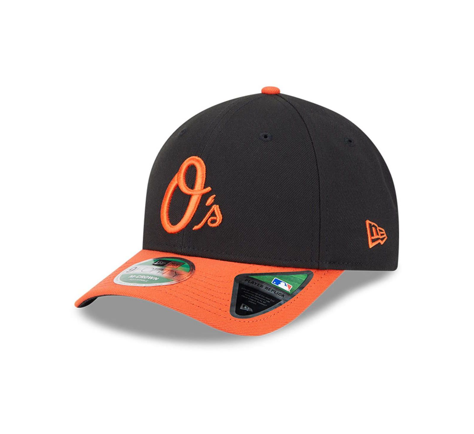 New Era Мужская кепка Baltimore Orioles Player Replica 9Forty регулируемая, черная