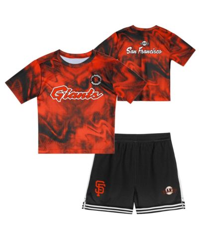 Outerstuff детский набор из 2 предметов: футболка и шорты San Francisco Giants оранжевого цвета