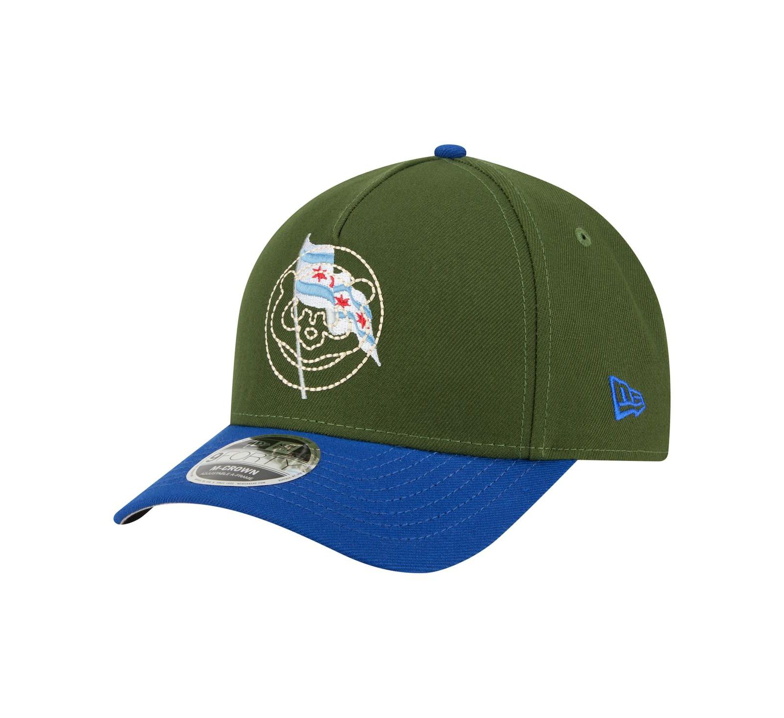 New Era Мужская Dark Green Chicago Cubs City Feature 9Forty A-Frame Adjustable Hat