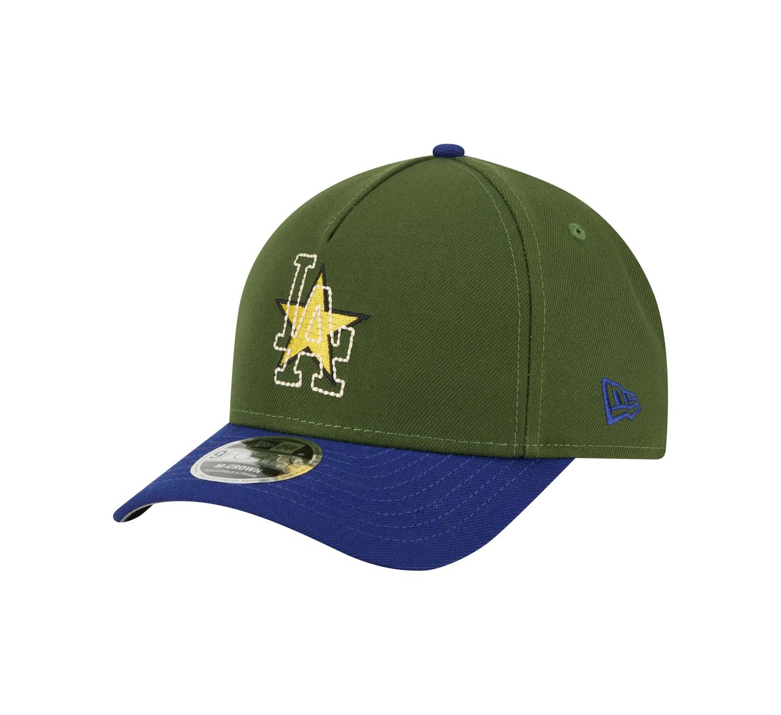 New Era Men's Dark Green Los Angeles Dodgers City Feature 9Forty A-Frame Adjustable Hat
