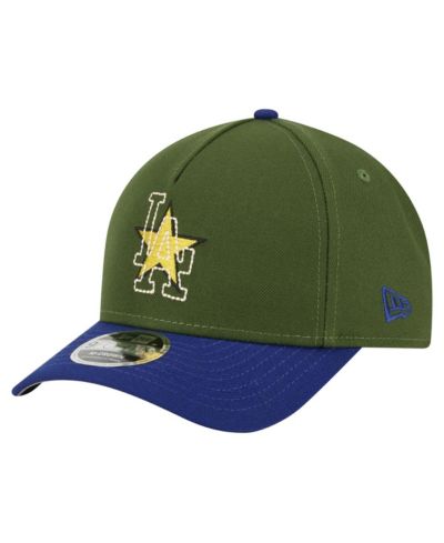 New Era Men's Dark Green Los Angeles Dodgers City Feature 9Forty A-Frame Adjustable Hat
