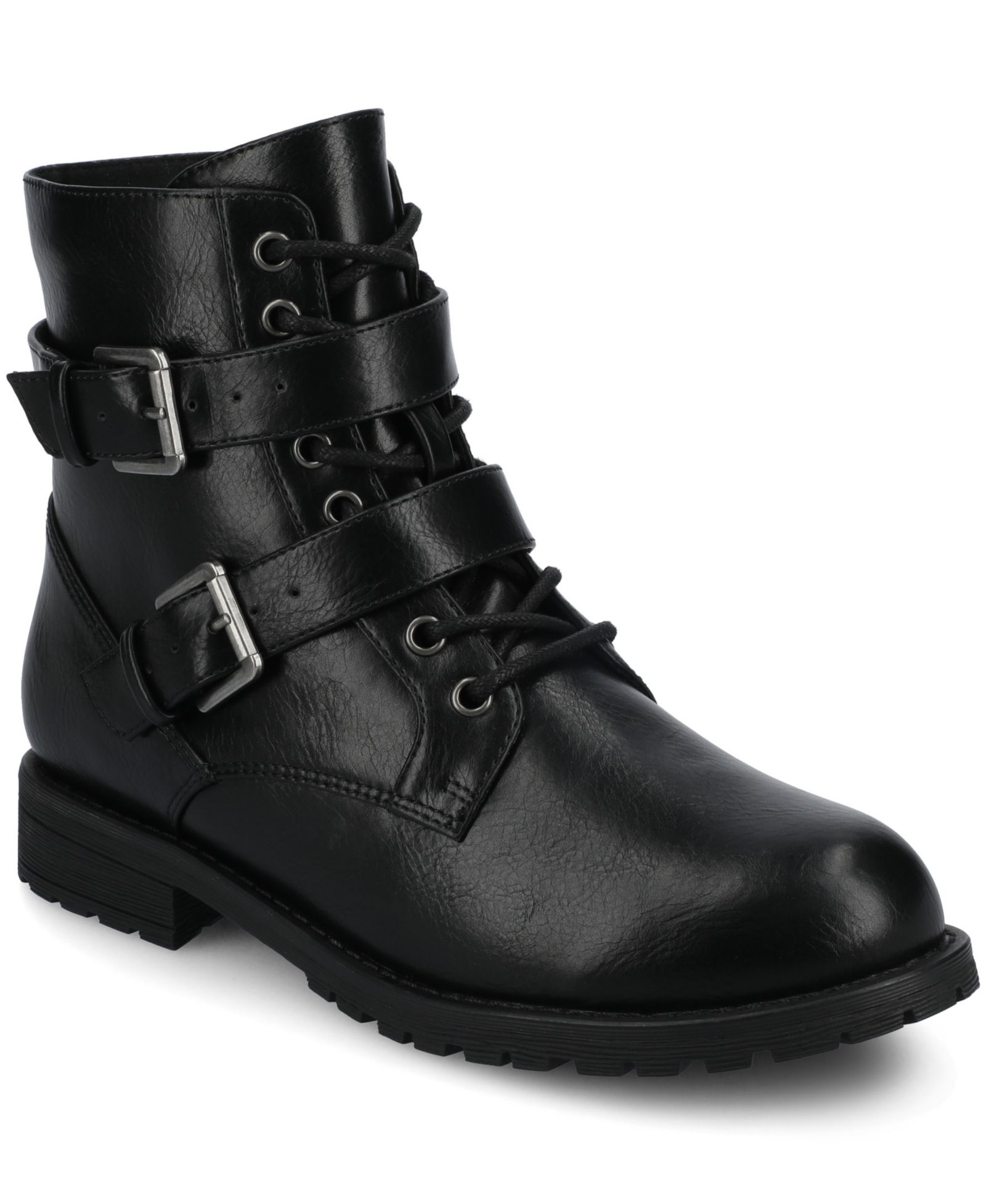 Journee Collection Женские Juliah Lace Up Combat Booties