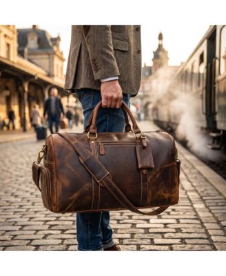 Aaron Leather Goods дорожная сумка Heritage Voyager, 20 дюймов
