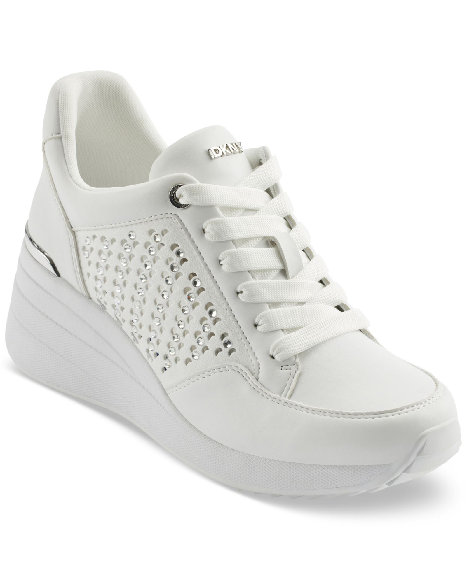 DKNY Women's Kalinda Stones Wedge Sneakers