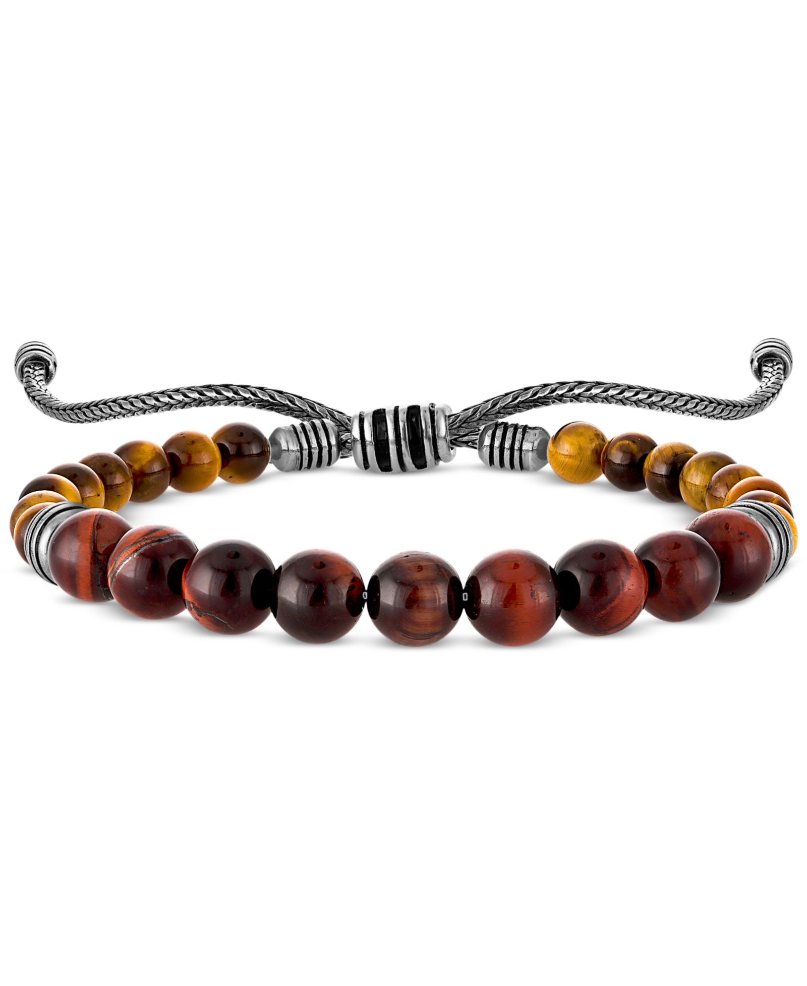 Esquire Men's Jewelry мужской браслет-боло с бусинами из тигрового глаза из стерлингового серебра