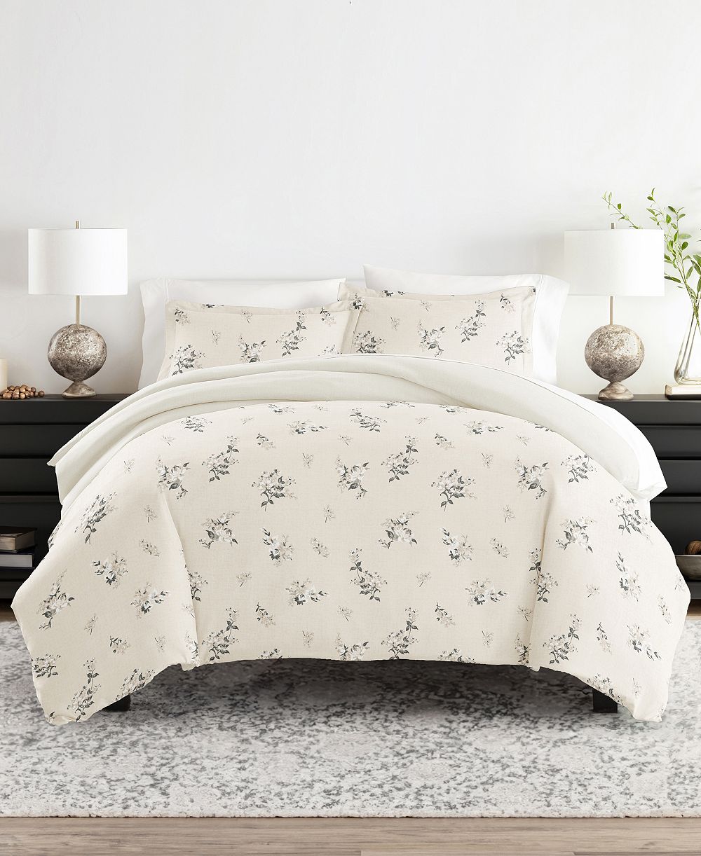 ienjoy Home Timeless Pattern Reversible 3-Pc. Duvet Cover Set, Full/Queen