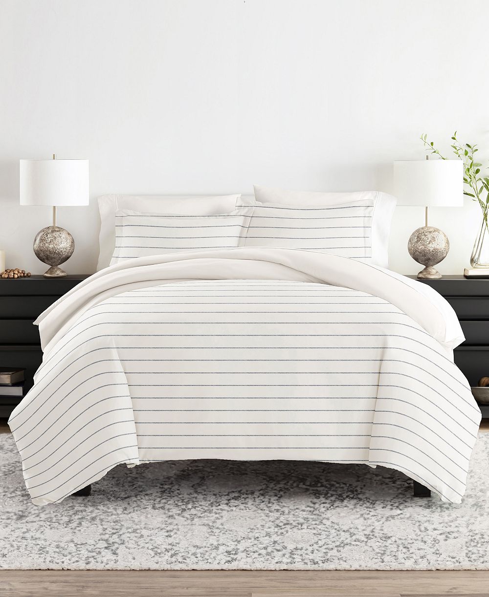 ienjoy Home Timeless Pattern Reversible 3-Pc. Duvet Cover Set, Full/Queen