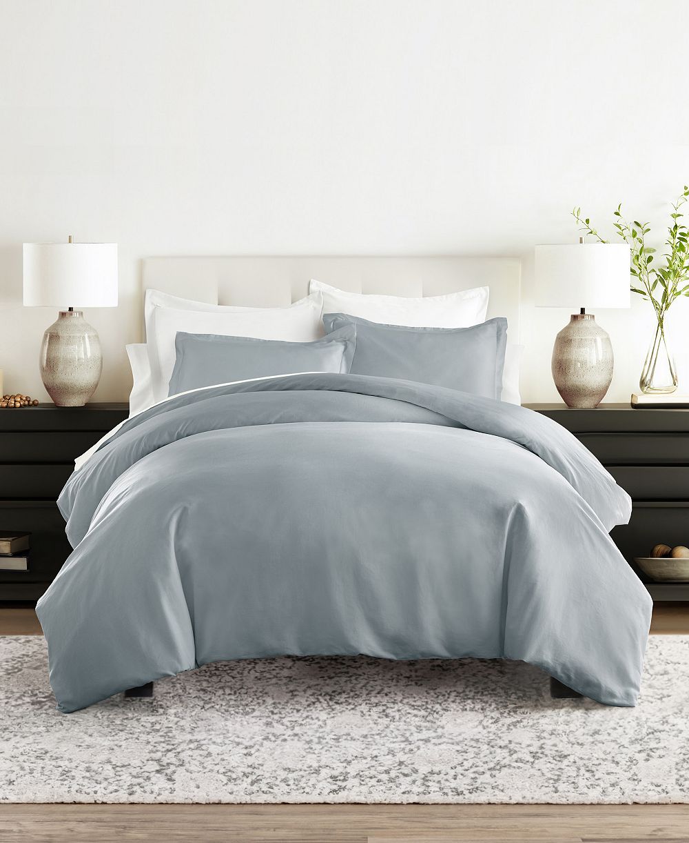 ienjoy Home Мягкий хлопковый комплект из 3-х предметов, Duvet Cover Set, Twin/Twin XL