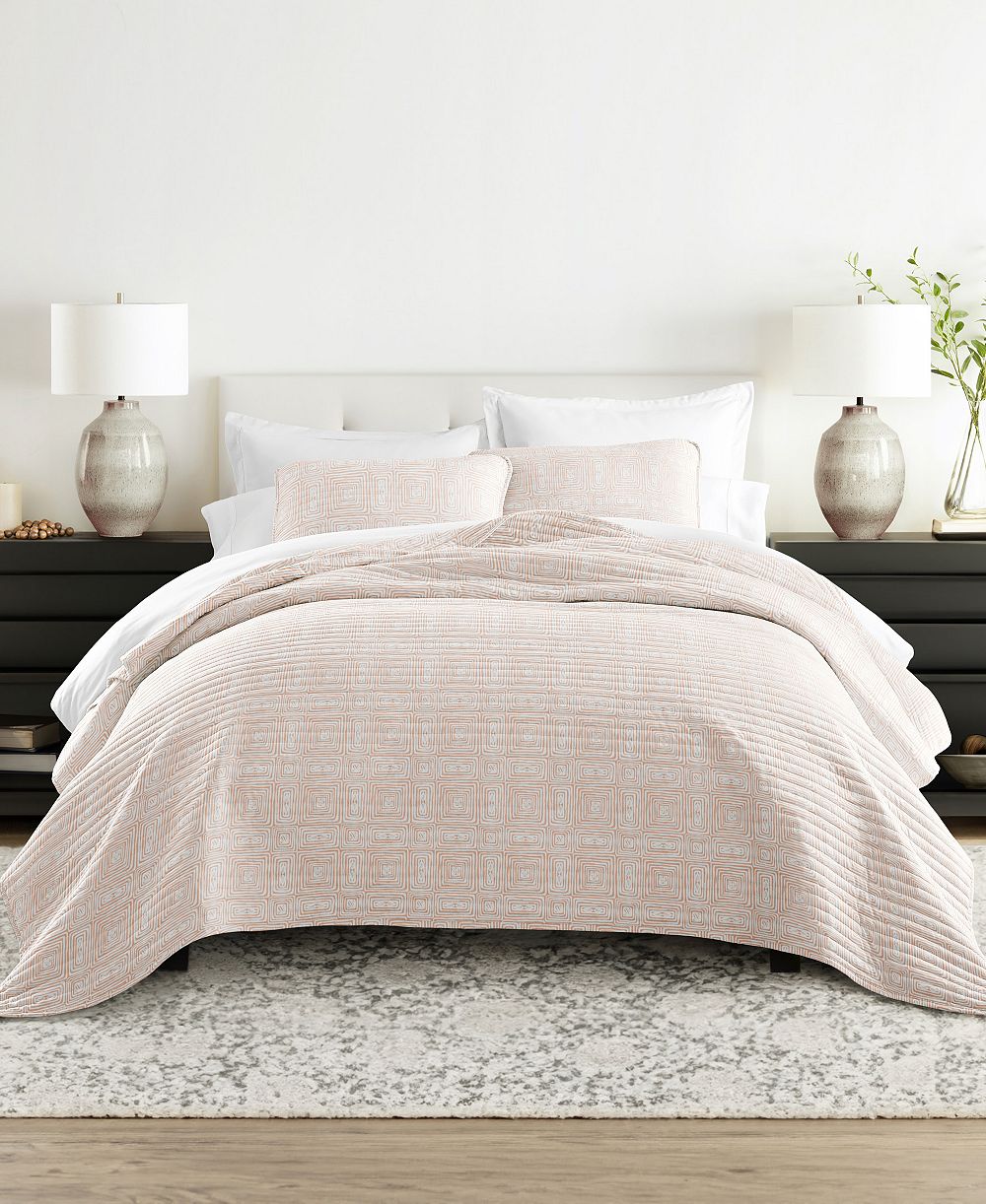 ienjoy Home Geometric Maze Reversible 3-Pc. Quilt Set, Full/Queen