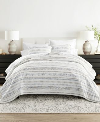 Комплект стеганых одеял ienjoy Home Relic Stripe Reversible, 3-Pc., King/California King