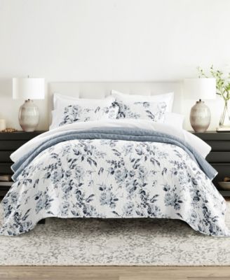 ienjoy Home Rose Garden Reversible 2-Pc. Quilt Set, Twin/Twin XL