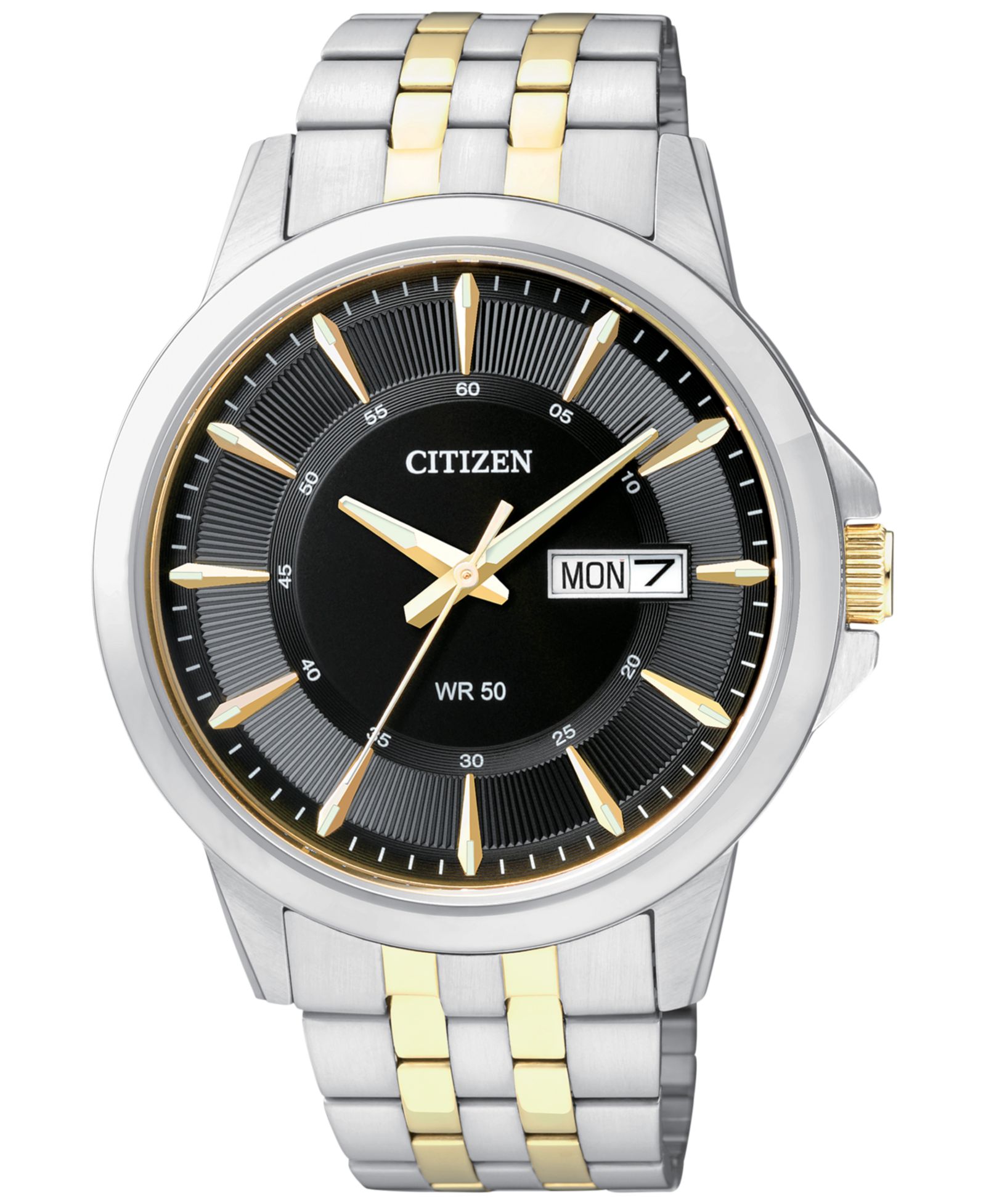 Citizen Мужской двухцветный браслет из нержавеющей стали 41mm