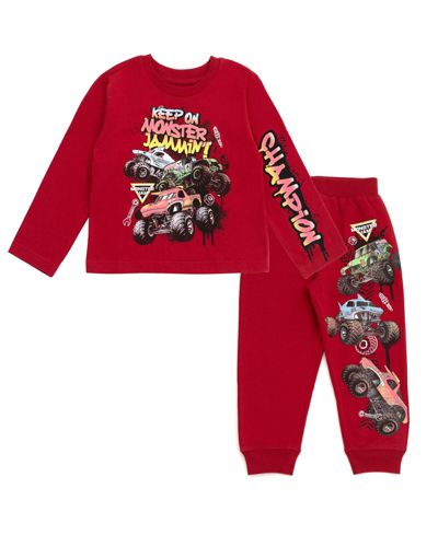 Комплект из футболки и джоггеров Monster Jam для мальчиков