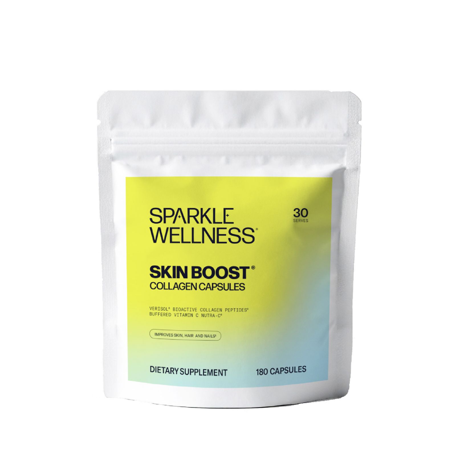 Sparkle Wellness коллагеновые капсулы с витамином C 180 шт