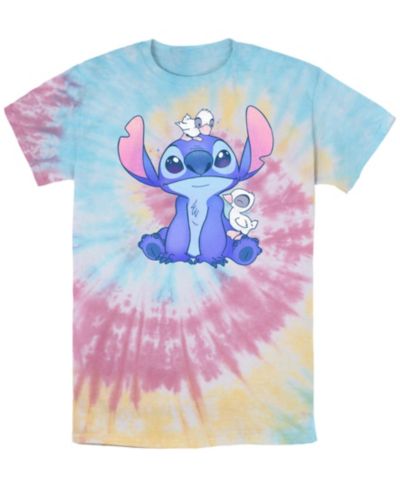 Мужская футболка Lilo Stitch Cute Ducks Short Sleeve Tie Dye