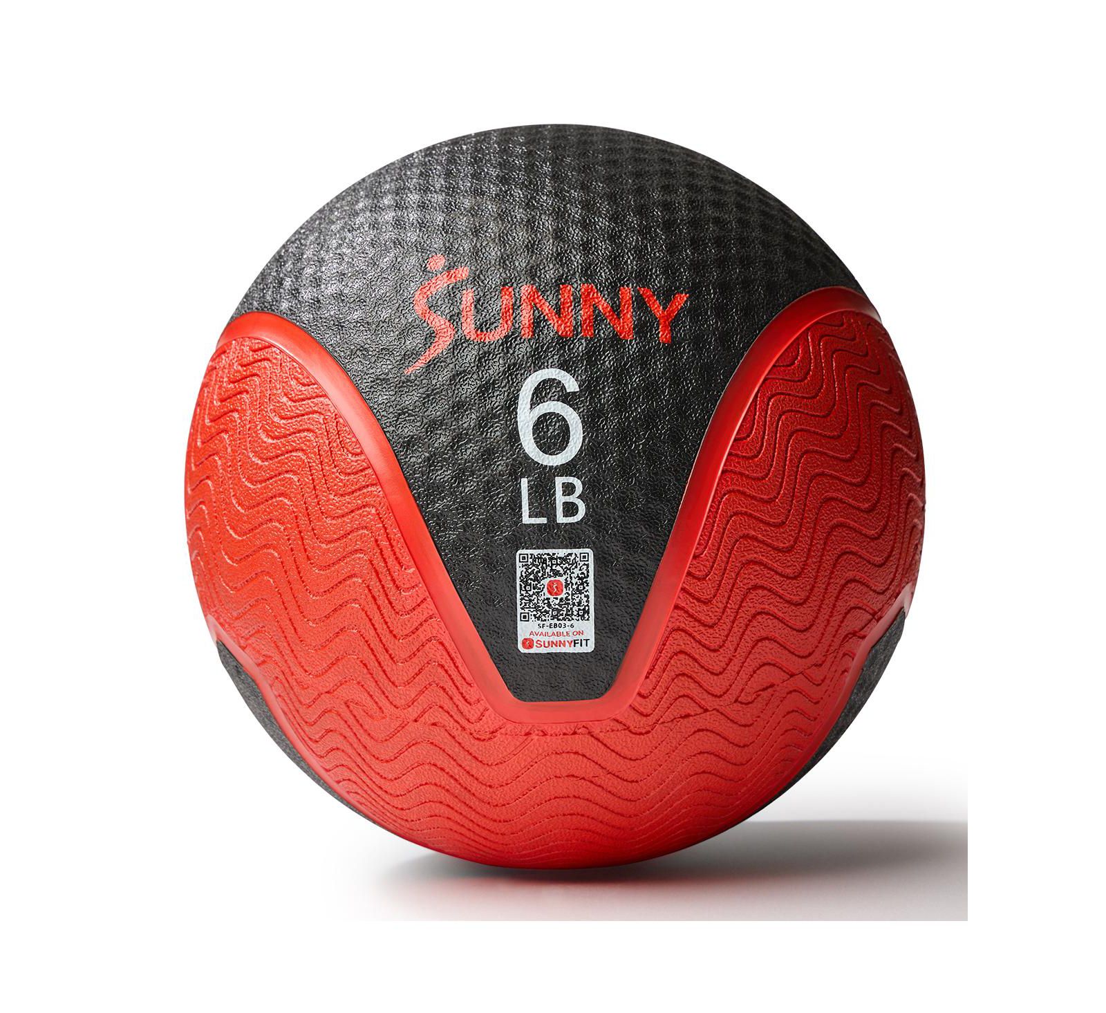 Медицинский мяч Sunny Health & Fitness 6 фунтов, с нескользящей ручкой