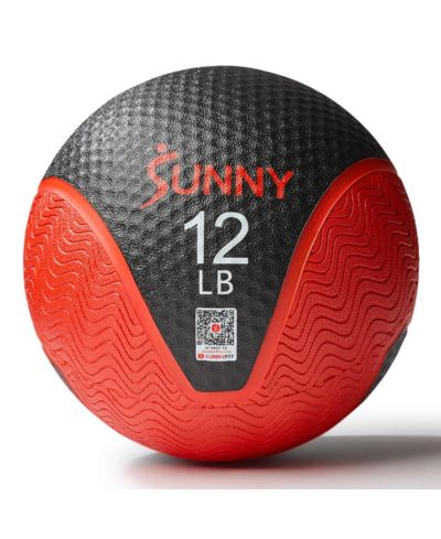 Sunny Health & Fitness Медбол 12LBS, Non-slip Grip