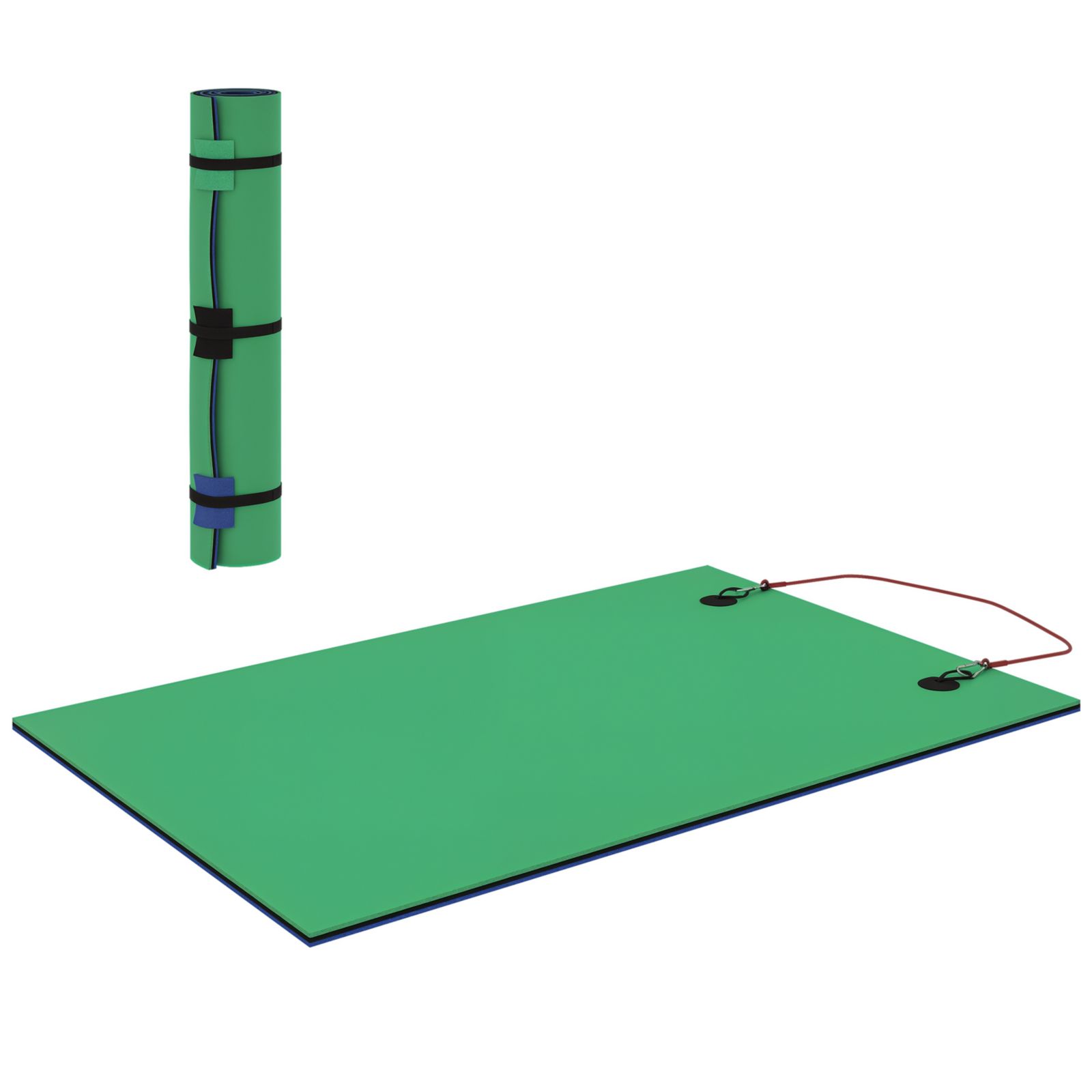 Soozier 9' x 6' Lily Pad Floating Mat, Floating Water Pad for Lake,
