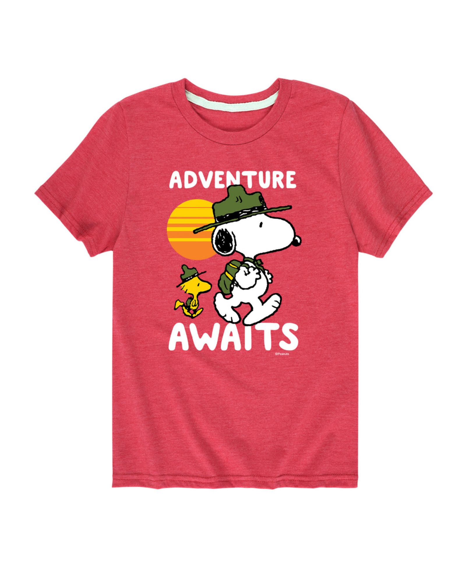 Детская футболка Hybrid Toddler Boys Peanuts Adventure Awaits Graphic