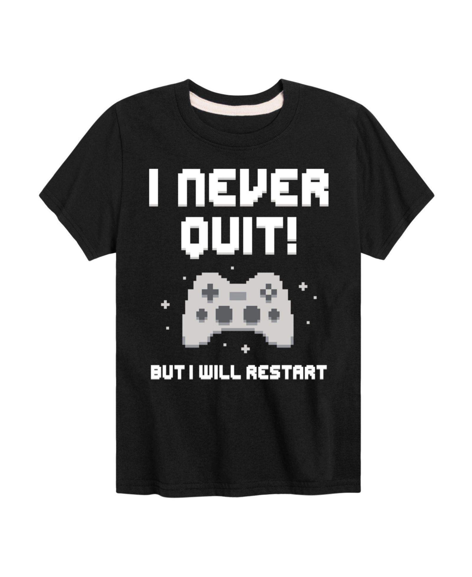 Hybrid Toddler Boys Gamer I Never Quit Graphic T-Shirt