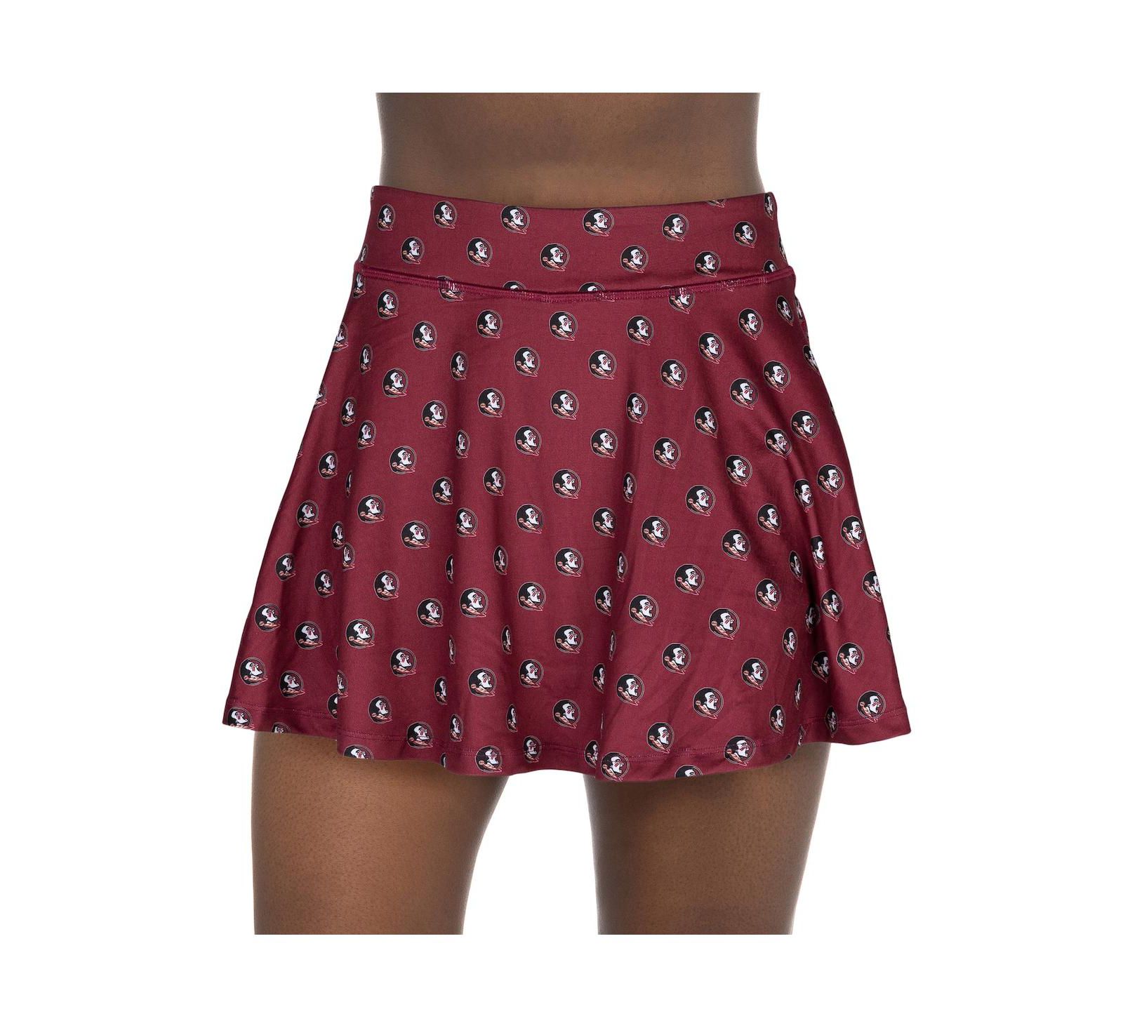 Женская юбка-шорты ZooZatz Florida State Seminoles All-Over Print Flowy Skort Garnet