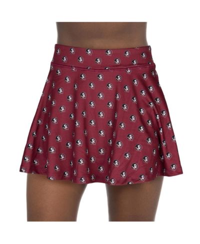 ZooZatz Women's Garnet Florida State Seminoles All-Over Print Flowy Skort